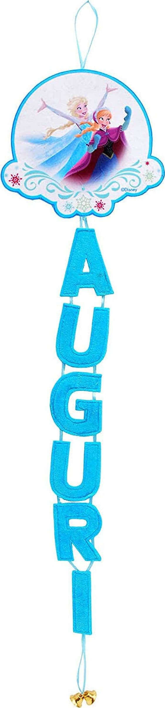 Scritta Auguri in Panno Fuoriporta Disney Frozen con Campanellini, Blu, 90891 Ciao Casa e cucina/Decorazioni per interni/Addobbi e decorazioni per ricorrenze/Decorazioni natalizie/Ghirlande e corone Scontolo.net - Potenza, Commerciovirtuoso.it