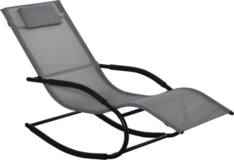 Sdraio-a-Dondolo-Zero-Gravity-Ergonomica,-in-Metallo-e-Texteline,-63x160x88cm--84B-681CG