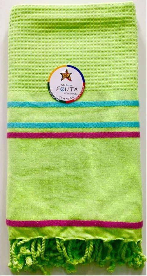 Seamar - Telo Mare Fouta Spugna Cotone Nido D'ape 90x160 Rifinito Con Frange Casa e cucina/Tessili per la casa/Biancheria da bagno/Asciugamani/Teli mare La Bottega del Risparmio - Bari, Commerciovirtuoso.it
