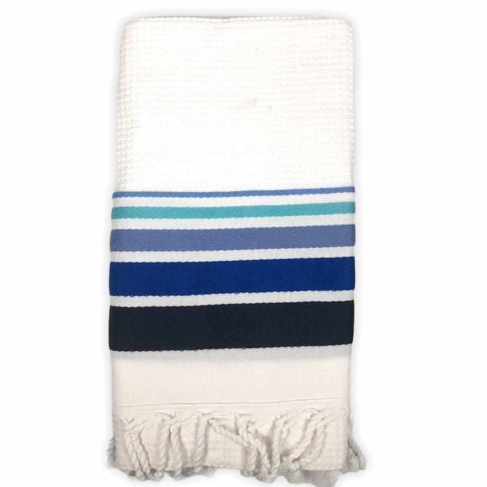 Seamar-Telo-Mare-Fouta-cotone-spugna-Nido-D'ape-misura-90-x-160cm-più-frange-vari-colori