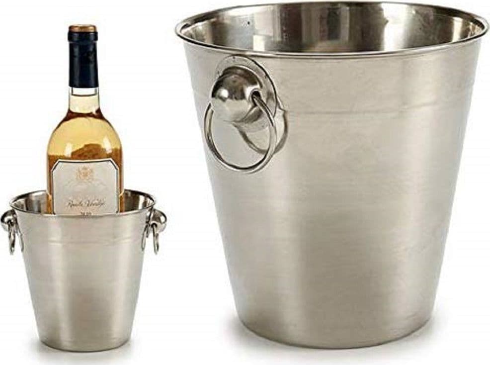Secchiello In Acciaio Porta Ghiaccio Con Manici Piccolo 18 Cm Portabottiglie Casa, arredamento e bricolage > Cucina > Portaghiaccio Trade Shop italia - Napoli, Commerciovirtuoso.it