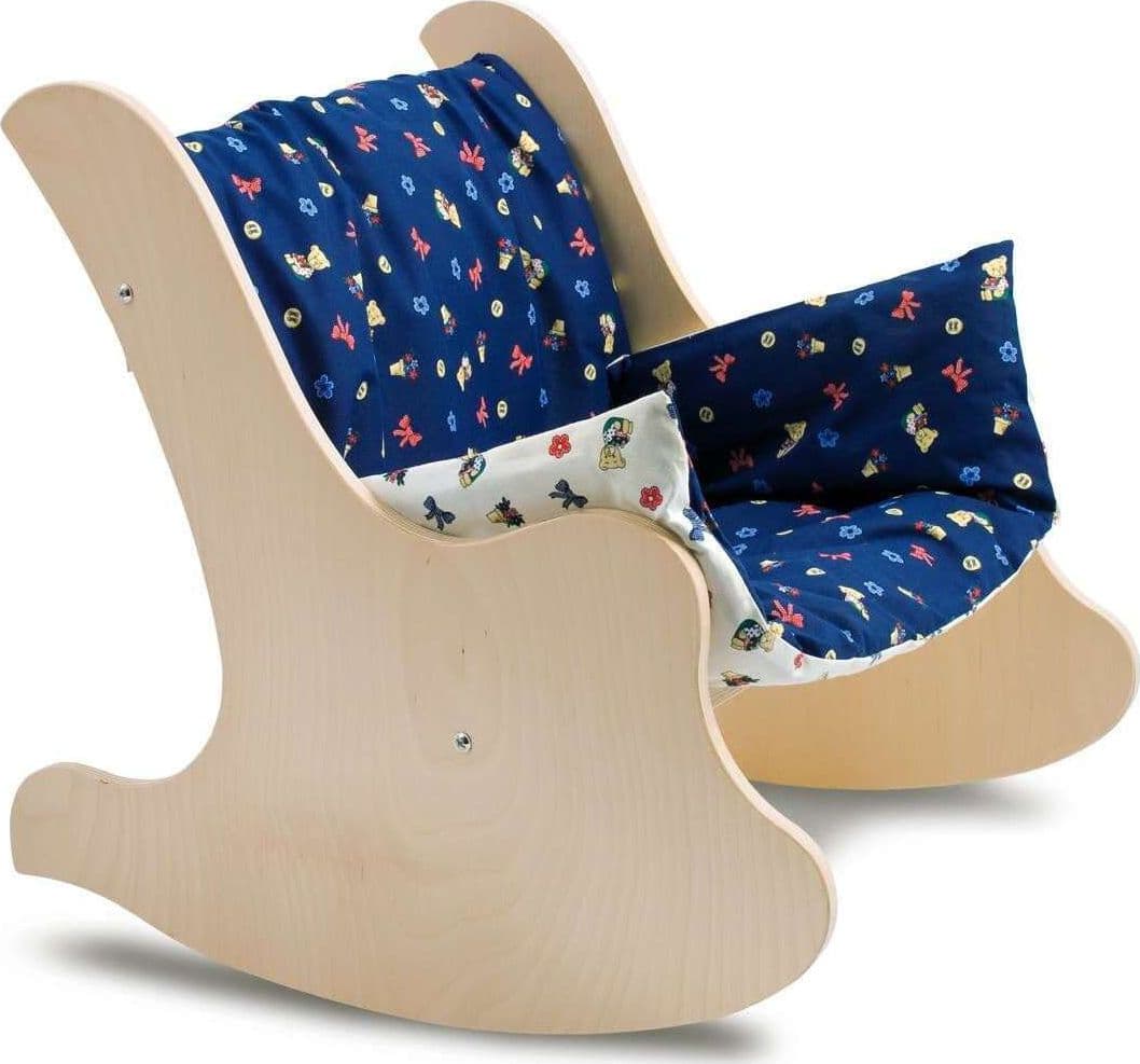 Sedia a Dondolo per Bambini - Fantasia in Legno per Cameretta Dida