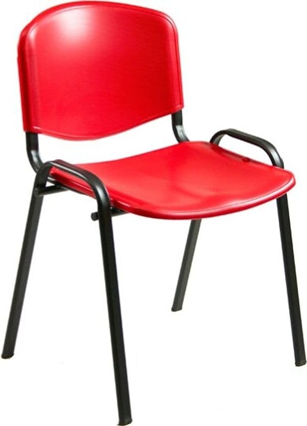 Sedia attesa Dado D5SP - braccioli opzionali - PPL - rosso - Unisit Casa e cucina/Arredamento/Studio/Sedie per sala d'attesa Eurocartuccia - Pavullo, Commerciovirtuoso.it