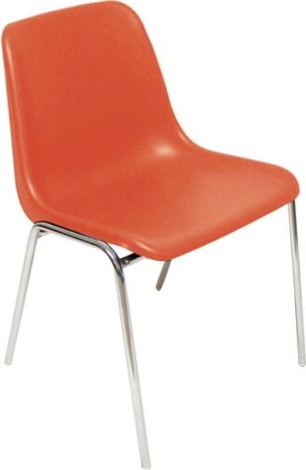 Sedia attesa Esse - senza braccioli - acciaio-PPL - rosso - Unisit Casa e cucina/Arredamento/Studio/Sedie per sala d'attesa Eurocartuccia - Pavullo, Commerciovirtuoso.it