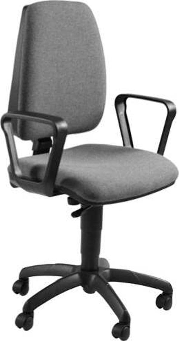 Sedia operativa Jupiter - con ruote e braccioli - grigio - Unisit Casa e cucina/Arredamento/Studio/Sedie e Sgabelli/Sedie da scrivania Eurocartuccia - Pavullo, Commerciovirtuoso.it