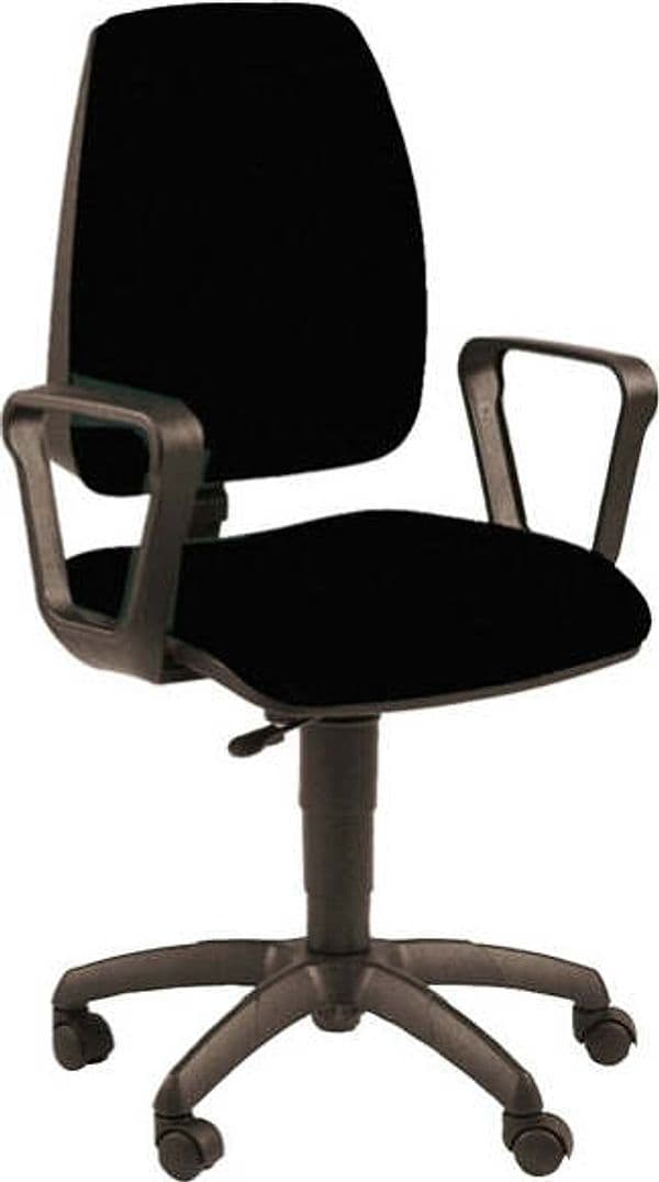 Sedia operativa Jupiter - con ruote e braccioli - nero - Unisit Casa e cucina/Arredamento/Studio/Sedie e Sgabelli/Sedie da scrivania Eurocartuccia - Pavullo, Commerciovirtuoso.it