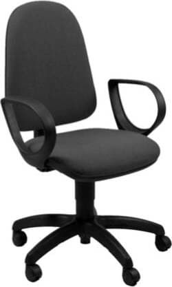 Sedia operativa Jusb - con ruote e braccioli - nero - Unisit Casa e cucina/Arredamento/Studio/Sedie e Sgabelli/Sedie da scrivania Eurocartuccia - Pavullo, Commerciovirtuoso.it