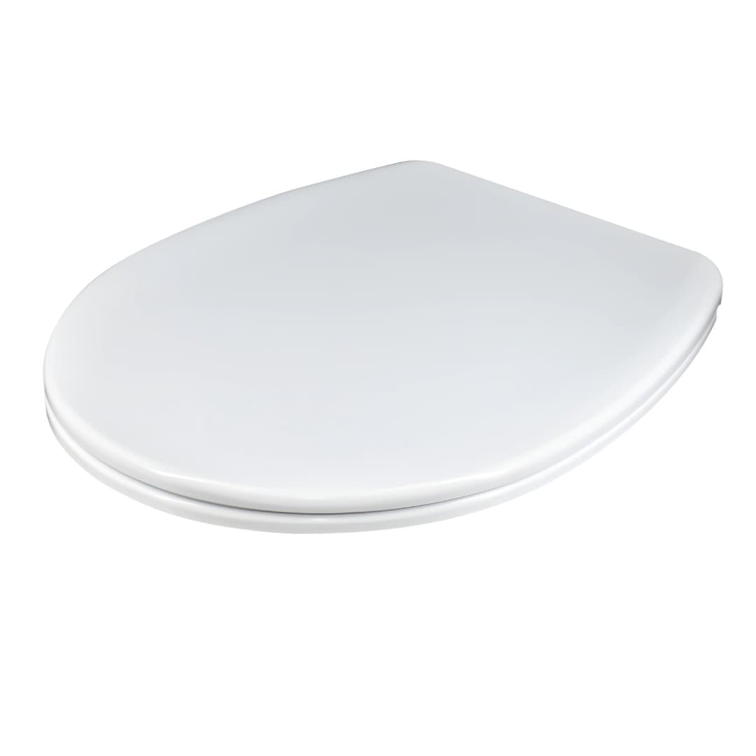 Sedile-Bianco-Lucido-Termoplastico-per-Serie-DARK-con-Chiusura-Rallentata-Frizionata