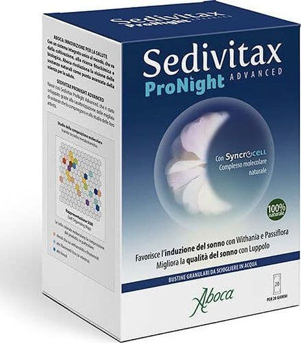 Sedivitax-Pronight-Advanced-integratore-alimentare-20-bustine-Aboca