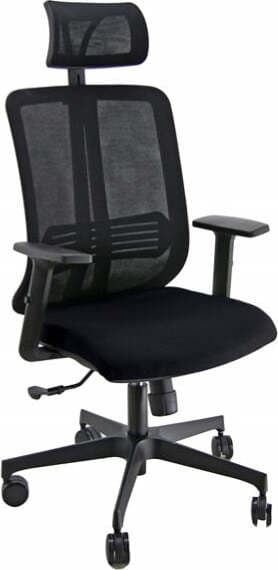 Seduta operativa Vertigo - con braccioli regolabili e poggiatesta - nero-nero - Unisit Casa e cucina/Arredamento/Studio/Sedie e Sgabelli/Sedie da scrivania Eurocartuccia - Pavullo, Commerciovirtuoso.it
