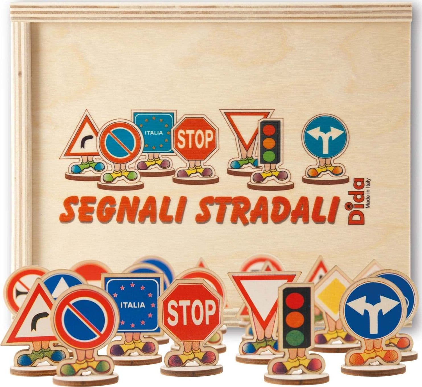 Segnali Stradali Per Bambini Gioco D'apprendimento in Legno per Bambini Dida in Puzzle di legno Dida - Ragusa, commercioVirtuoso.it