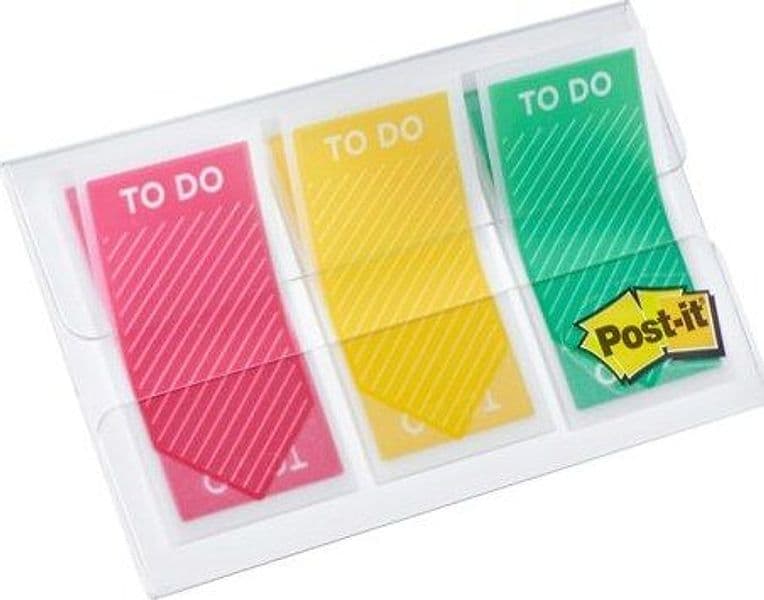 Segnapagina Post it Index Medium To Do - 682-TODO-EU - 23 8 x 43 2 mm - 3 colori assortiti - Post it - conf. 60 pezzi Cancelleria e prodotti per ufficio/Archivio ufficio e accessori per scrivania/Etichette divisori per schedario e timbri/Segnapagina adesivi Eurocartuccia - Pavullo, Commerciovirtuoso.it