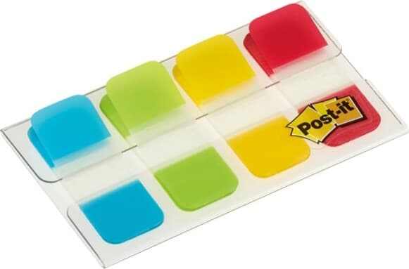 Segnapagina Post it Index Strong Mini - 676-ALYR-EU - 15 8 x 38 mm - colori classici - Post it - conf. 40 pezzi Cancelleria e prodotti per ufficio/Archivio ufficio e accessori per scrivania/Etichette divisori per schedario e timbri/Segnapagina adesivi Eurocartuccia - Pavullo, Commerciovirtuoso.it