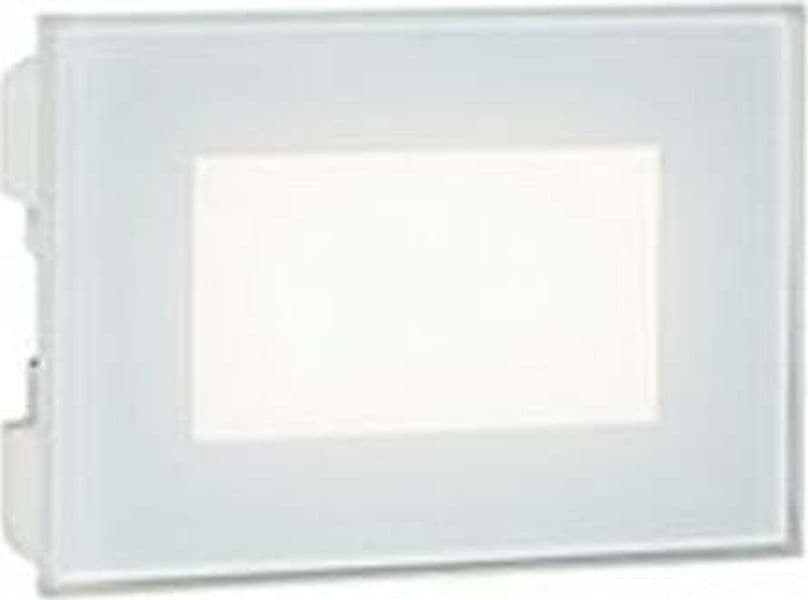 Segnapasso-Da-Esterno-Moderno-Spina-Alluminio-E-Vetro-Bianco-Led-3W-4000K