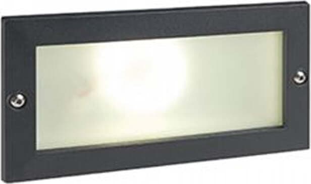 Segnapasso-Esterno-Incasso-Aperto-Escape-Alluminio-E-Vetro-Nero-Led-10W-3000K