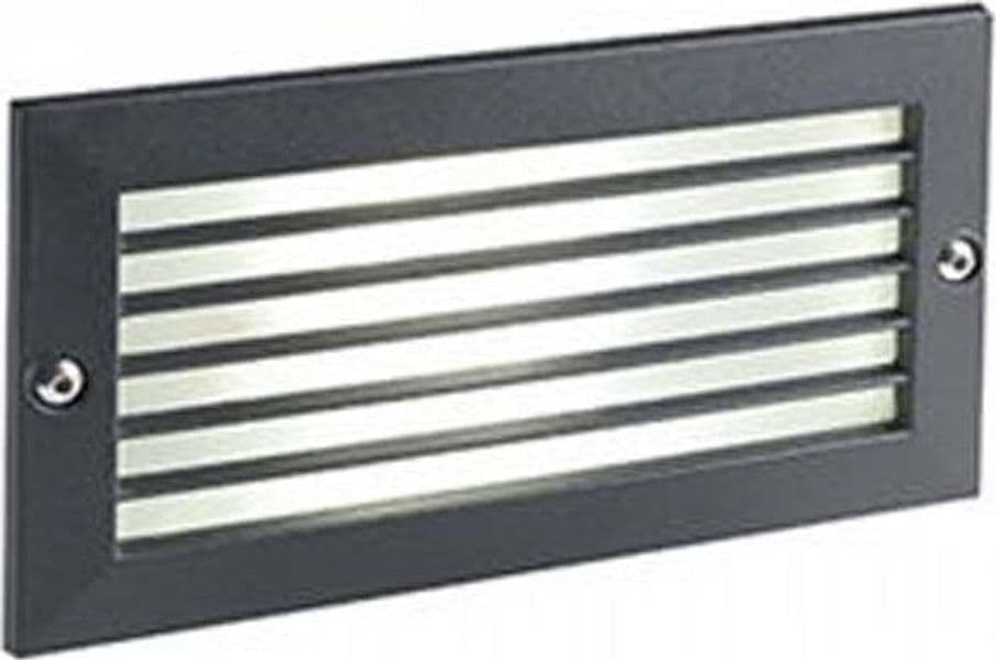 Segnapasso-Esterno-Incasso-Chiuso-Escape-Alluminio-E-Vetro-Nero-Led-10W-3000K