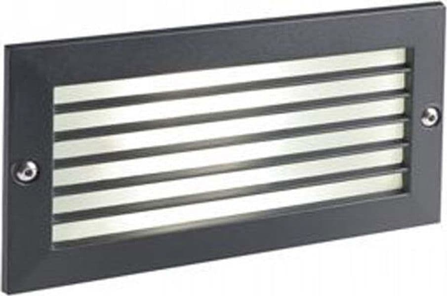Segnapasso-Esterno-Incasso-Chiuso-Escape-Alluminio-E-Vetro-Nero-Led-10W-4000K