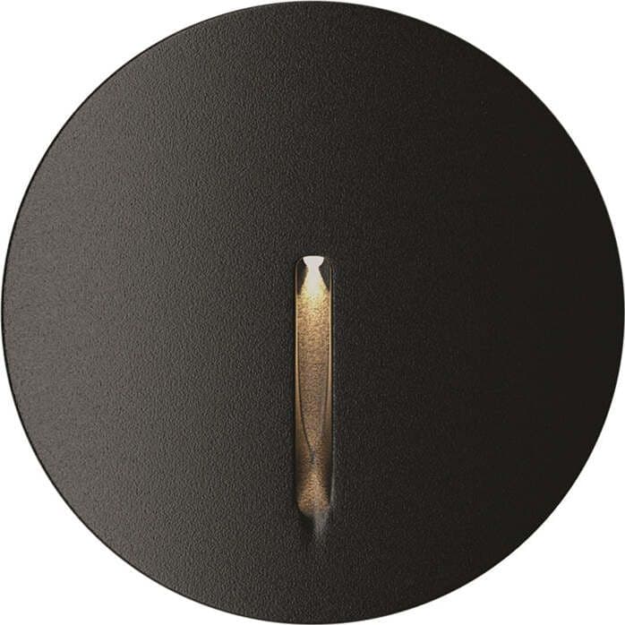 Segnapasso-Moderno-Da-Esterno-Alluminio-Nero-Luce-Led-3W-Ip54