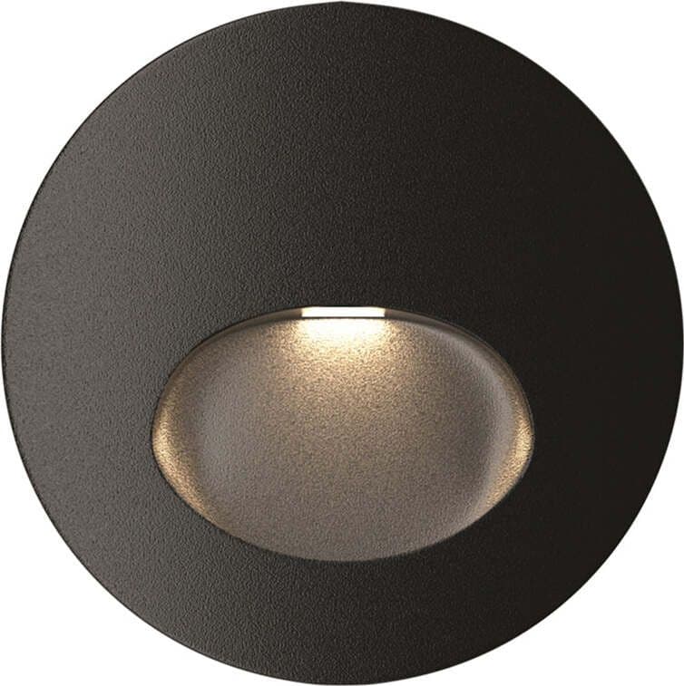 Segnapasso-Moderno-Per-Esterno-Alluminio-Nero-Luce-Led-3W-Ip54