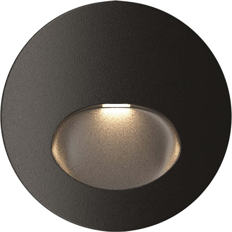 Segnapasso-Moderno-Per-Esterno-Alluminio-Nero-Luce-Led-3W-Ip54