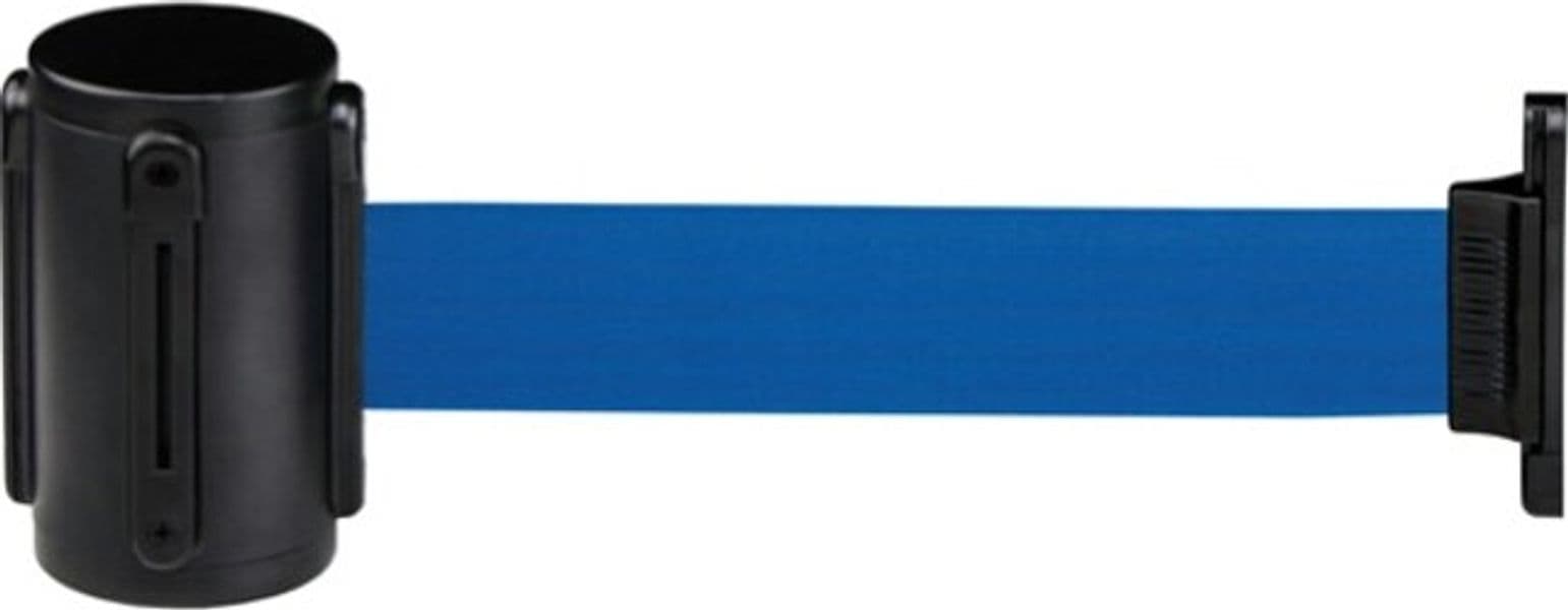 Segnapercorso murale Alfa Mural - nero - diametro 6 cm - con nastro blu 200 cm - Medial International Fai da te/Sicurezza e protezione/Attrezzature per sicurezza sul lavoro/Apparecchiature anticaduta/Corde e cordoni di contenimento Eurocartuccia - Pavullo, Commerciovirtuoso.it