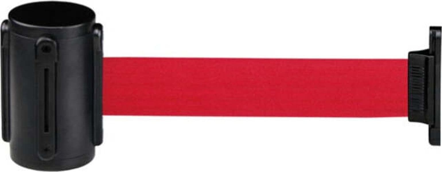 Segnapercorso murale Alfa Mural - nero - diametro 6 cm - con nastro rosso 200 cm - Medial International Fai da te/Sicurezza e protezione/Attrezzature per sicurezza sul lavoro/Apparecchiature anticaduta/Corde e cordoni di contenimento Eurocartuccia - Pavullo, Commerciovirtuoso.it