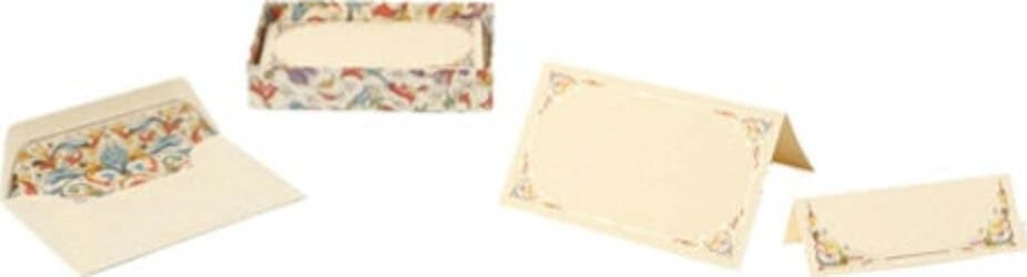Segnaposto doppio - 105 x 37-75mm - Kartos - scatola 100 segnaposti Cancelleria e prodotti per ufficio/Carta blocchi e quaderni/Biglietti e cartoncini/Biglietti di auguri Eurocartuccia - Pavullo, Commerciovirtuoso.it