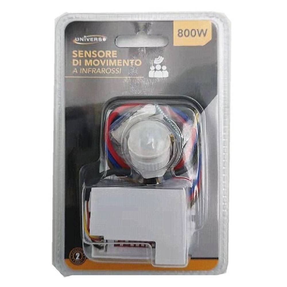 Sensore Di Movimento A Infrarossi Bianco Per Lampade Led Max 800 W Ip20 Ycb1050 Casa, arredamento e bricolage > Sicurezza e Antifurti Trade Shop italia - Napoli, Commerciovirtuoso.it