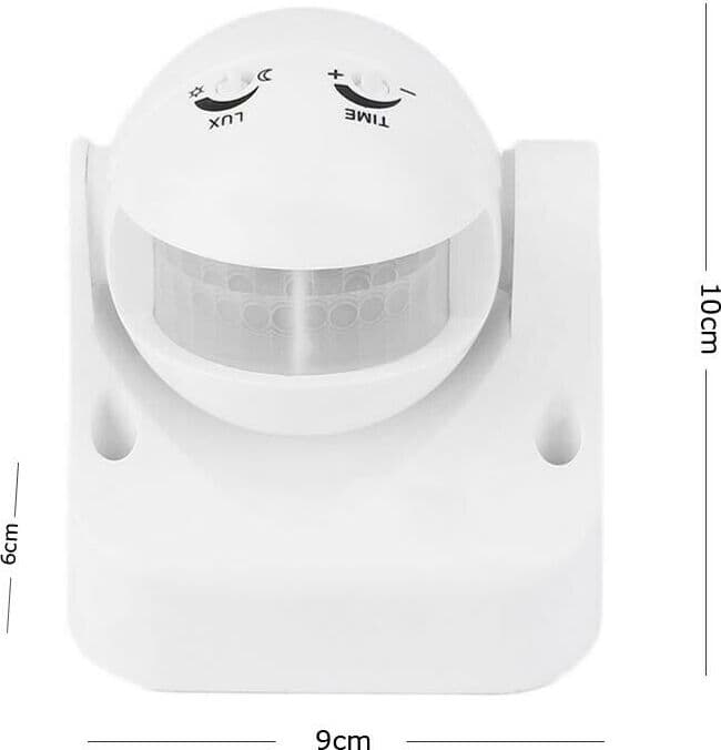 Sensore-Rileva-Movimento-Ad-Infrarossi-Pir-Crepuscolare-Rilevatore-180-Gloriashoponline