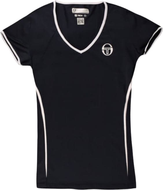Sergio Tacchini Eva Maglietta Donna - Blu Scuro, Bianco Maglietta per Tennis Moda/Donna/Abbigliamento/Abbigliamento sportivo/Camicie e T-shirt sportive/T-Shirt Liquidator Italia - Nicosia, Commerciovirtuoso.it