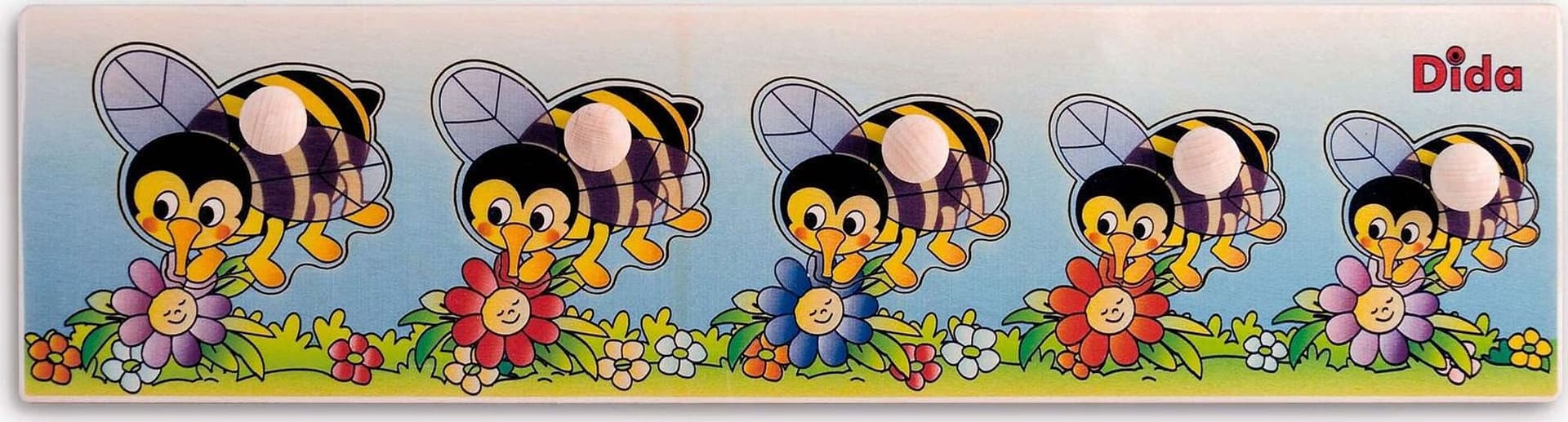 Seriazione Api E Fiori Gioco D'apprendimento in Legno per Bambini Dida in Puzzle di legno Dida - Ragusa, commercioVirtuoso.it