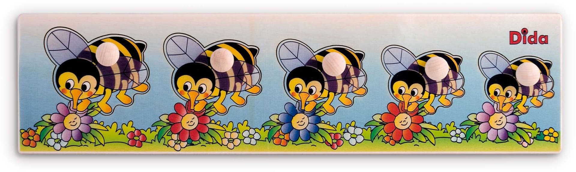 Seriazione Api E Fiori Gioco D'apprendimento in Legno per Bambini Dida in Puzzle di legno Dida - Ragusa, commercioVirtuoso.it