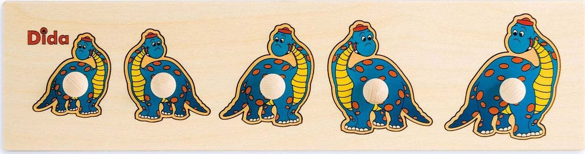 Seriazione Dinosauro Gioco D'apprendimento in Legno per Bambini Dida in Puzzle di legno Dida - Ragusa, commercioVirtuoso.it