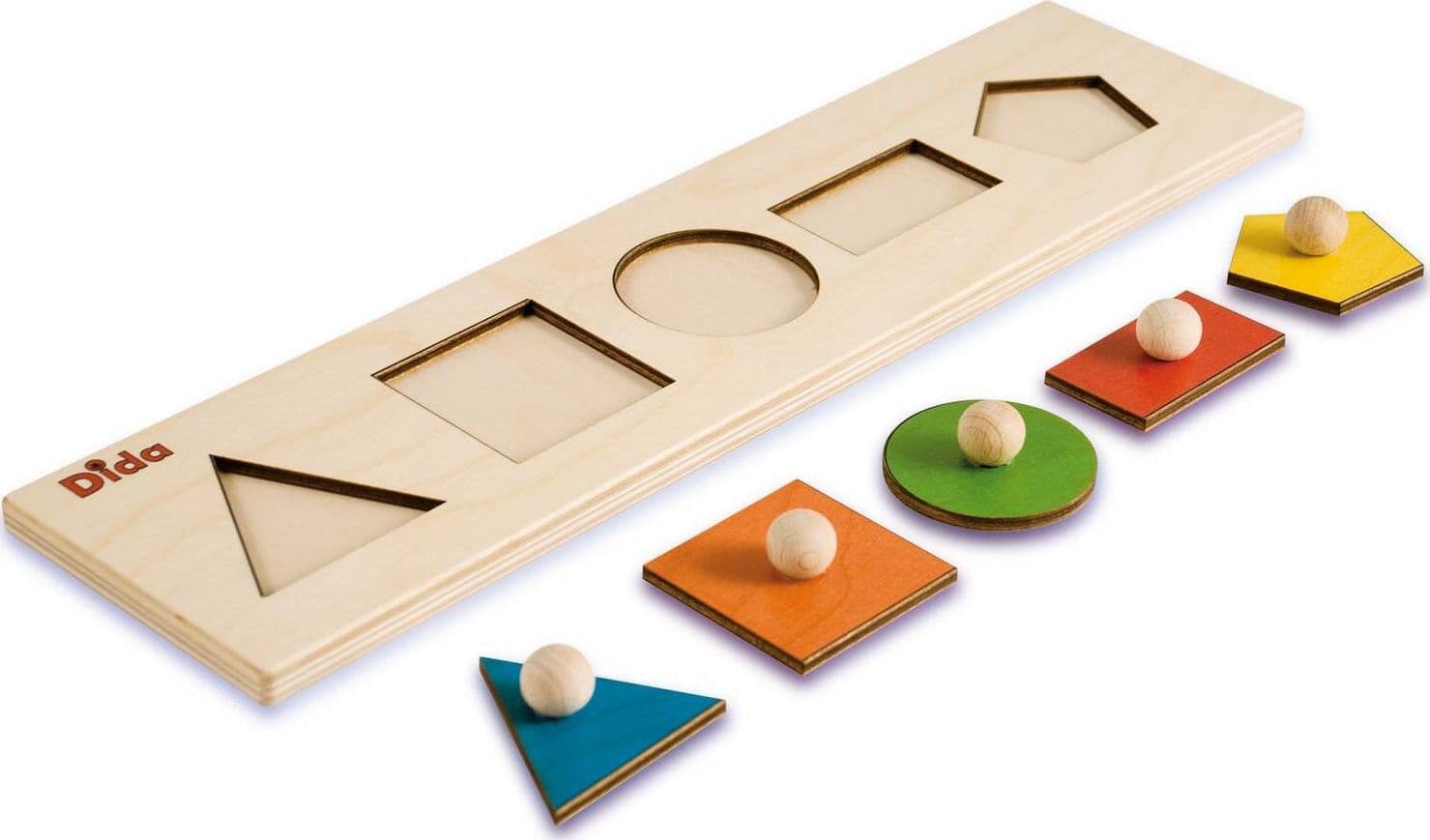 Seriazione Forme Geometriche Gioco D'apprendimento in Legno per Bambini Dida in Puzzle di legno Dida - Ragusa, commercioVirtuoso.it