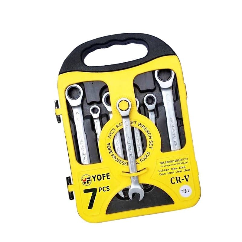 SERIE SET KIT 7 CHIAVI COMBINATE A CRICCHETTO FLESSIBILI IN VALIGETTA TRASPORTO Fai da te/Utensili elettrici e a mano/Utensili a mano/Chiavi e chiavi inglesi/Chiavi combinate Trade Shop italia - Napoli, Commerciovirtuoso.it