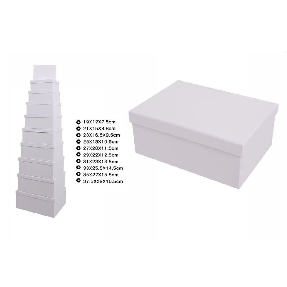 Set 10 Pezzi Scatole Scatola Box Per Regali Varie Misure Matrioska Bianche 69288 Casa, arredamento e bricolage > Prodotti per Feste Trade Shop italia - Napoli, Commerciovirtuoso.it