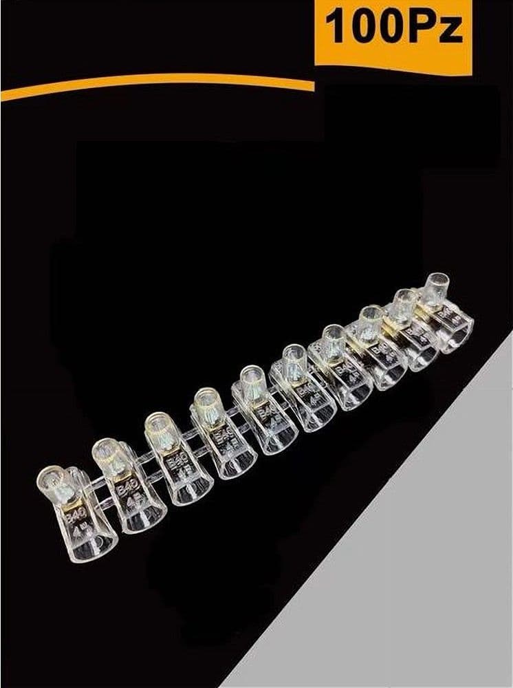 SET 100PZ MORSETTO A CAPPUCCIO UNIPOLARE TRASPARENTE PER CAVI SEZIONE 6 MM MS-60 in Capicorda Trade Shop italia - Napoli, commercioVirtuoso.it