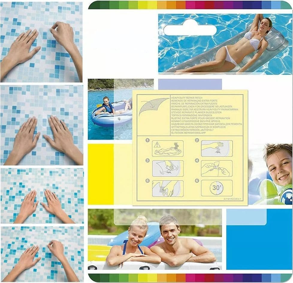 Set 10pz Toppa Toppe Di Riparazione Strong Per Piscine Materassi Gonfiabili 62068 Giochi e giocattoli/Sport e giochi all'aperto/Giochi aquatici e piscine per bambini/Canotti e gonfiabili galleggianti Trade Shop italia - Napoli, Commerciovirtuoso.it