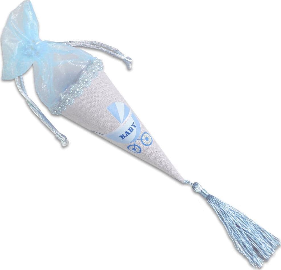 12 CONI PORTA CONFETTI BOMBONIERA NASCITA BATTESIMO BIMBO MASCHIO AZZURRO Casa e cucina/Hobby creativi/Materiali per hobby creativi/Forniture per feste/Bomboniere Trade Shop italia - Napoli, Commerciovirtuoso.it