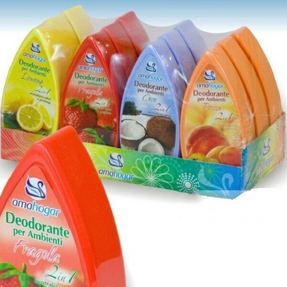 Set 12 Deodoranti Gel Profumo Ambiente Assorbi Odori 2in1 Fruttate Casa, arredamento e bricolage > Accessori Casa > Diffusore Ambiente Trade Shop italia - Napoli, Commerciovirtuoso.it