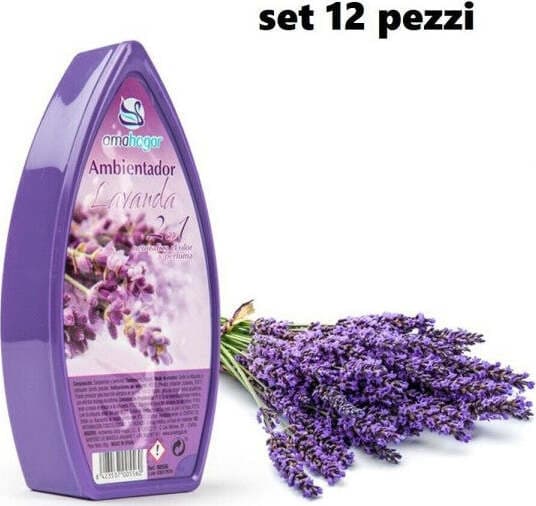 SET 12 DEODORANTI GEL PROFUMO AMBIENTE ASSORBIODORI FRAGRANZA LAVANDA