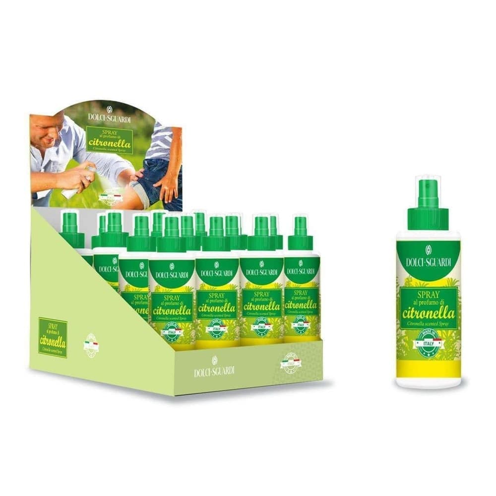 Set 12 Flaconcini Igienizzante Spray Al Profumo Di Citronella Antizanzare 005328 Articoli da Giardino > Repellenti per animali > Prodotti Da Esterno Trade Shop italia - Napoli, Commerciovirtuoso.it