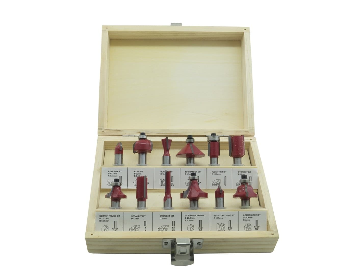 Set 12 Frese Fresa Per Legno Per Scanalare Rifilare Sanalature Fresatrice 6mm Fai da te/Utensili elettrici e a mano/Accessori per utensili elettrici/Set punte per trapani Trade Shop italia - Napoli, Commerciovirtuoso.it