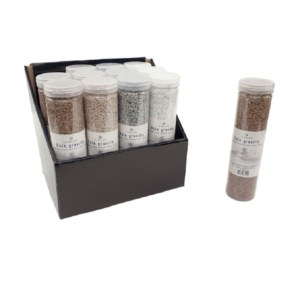 SET 12 PEZZI BARATTOLO CON SASSOLINI COLORATI DECORAZIONE CASA DECORATIVI 133683