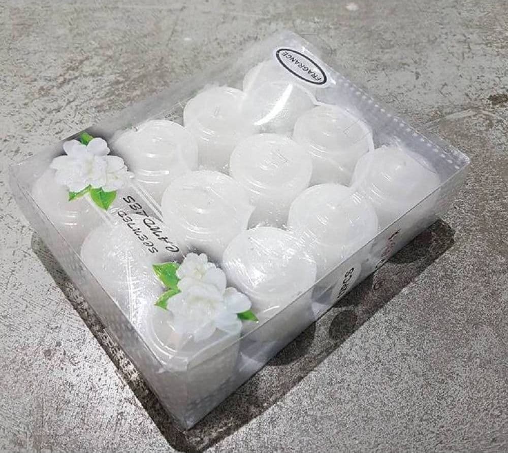 Set-12-Pezzi-Candele-Profumate-Gelsomino-Bianche-Decorazione-Votive-23gr