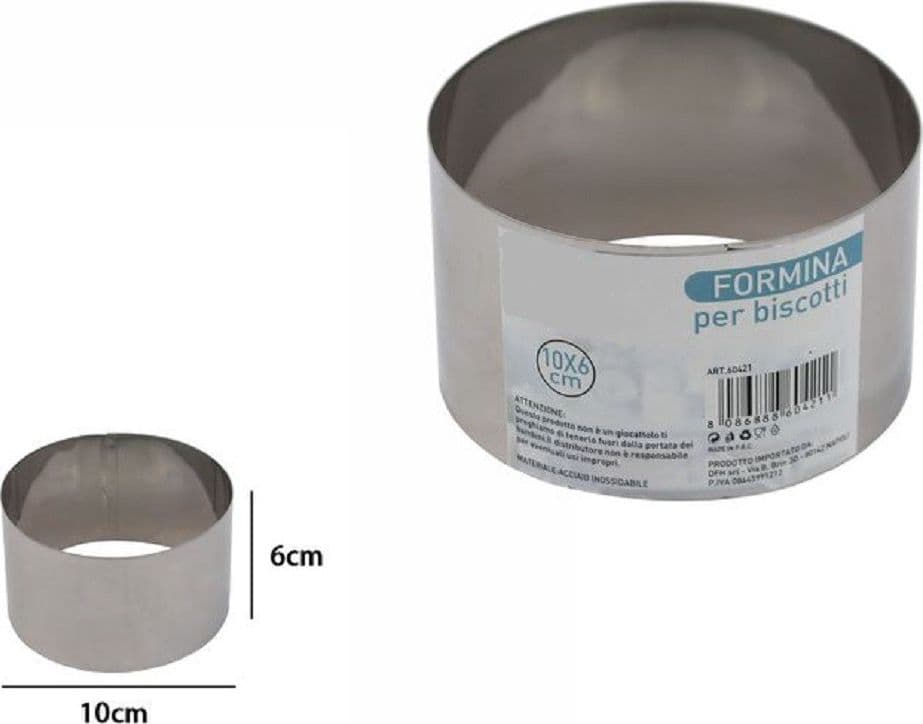 Set 12 Pezzi Forme Stampi Formina Per Dolci Torte Biscotti Rotonde 10x6cm 60421 Casa, arredamento e bricolage > Cucina > Stampi Trade Shop italia - Napoli, Commerciovirtuoso.it