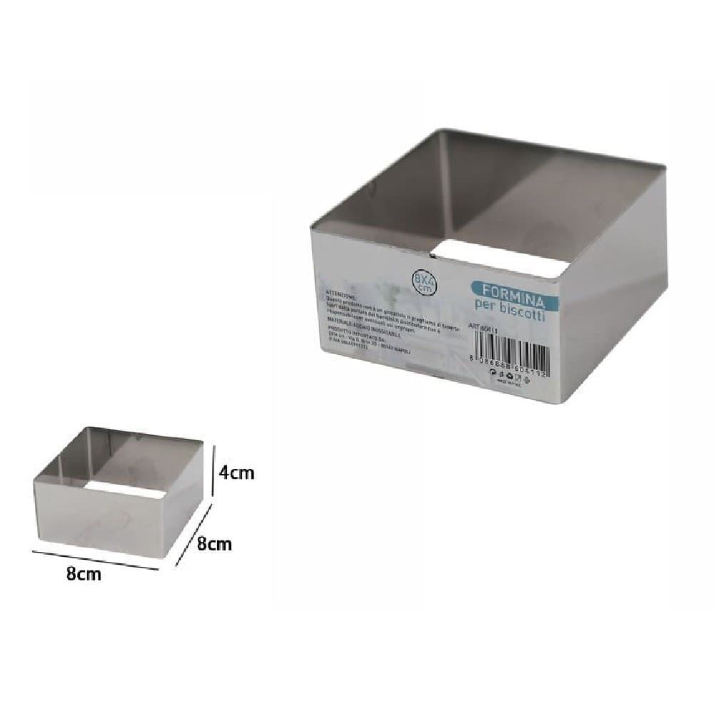 Set 12 Pezzi Formina Forme Stampi Per Dolci Torte Biscotti Quadrati 8x4cm 60411 Casa, arredamento e bricolage > Cucina > Stampi Trade Shop italia - Napoli, Commerciovirtuoso.it