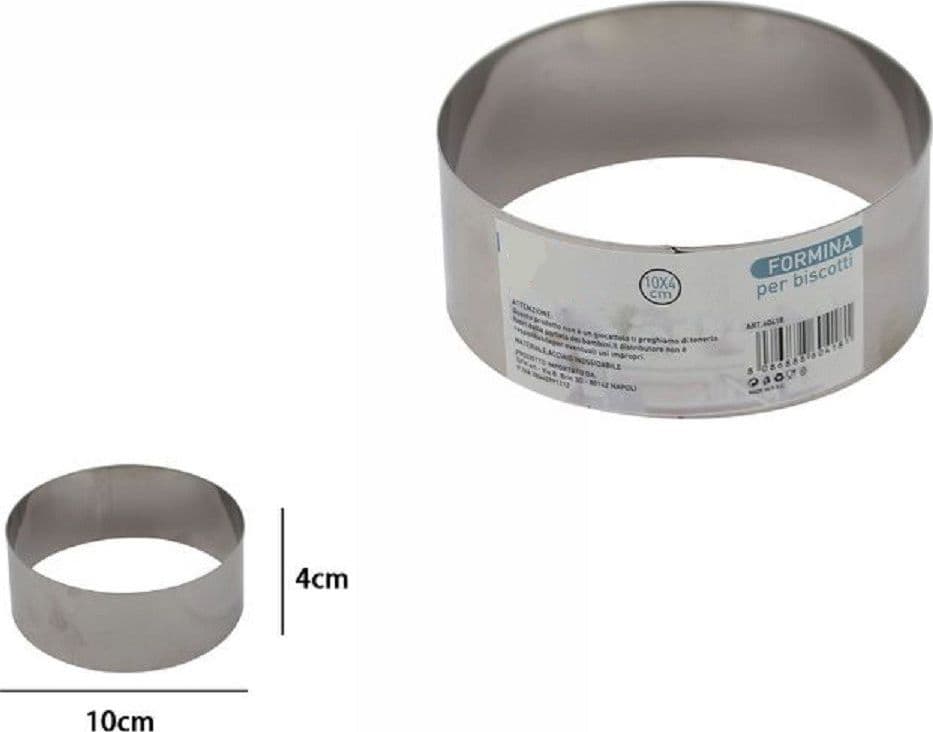 Set 12 Pezzi Formina Forme Stampi Per Dolci Torte Biscotti Rotonde 10x4 Cm 60418 Casa, arredamento e bricolage > Cucina > Stampi Trade Shop italia - Napoli, Commerciovirtuoso.it