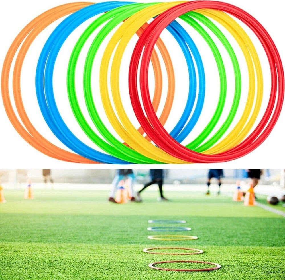 Set 12 Pezzi Cerchi Piatti Colorati Per Fitness Esercizi Di Coordinazione 50 Cm Sport e Tempo Libero > Attrezzi e Abbigliamento Sportivo > Attrezzi per Esercizi Trade Shop italia - Napoli, Commerciovirtuoso.it