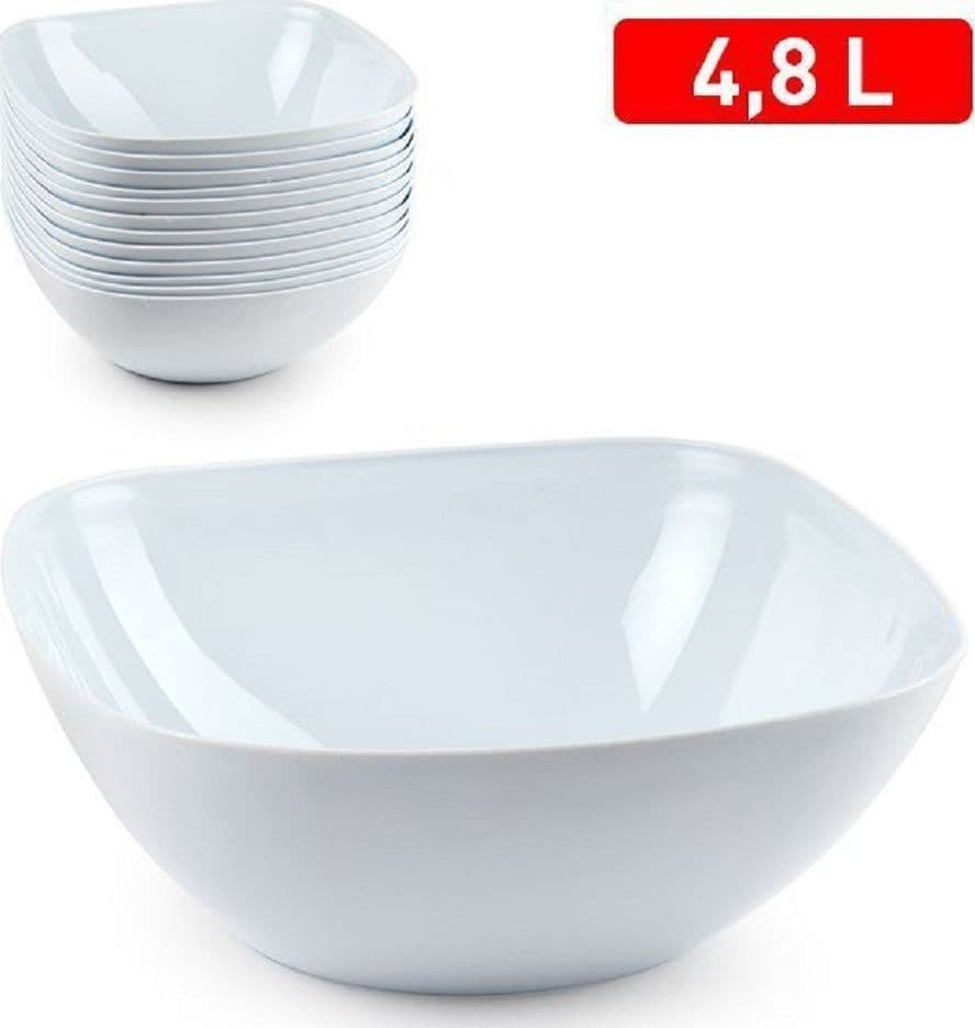 Set 12 Pz Ciotola Grande Quadrata Opale Bianca Da 4,8 Lt Servizio Piatti 1221301 Casa, arredamento e bricolage > Cucina > Accessori cucina Trade Shop italia - Napoli, Commerciovirtuoso.it